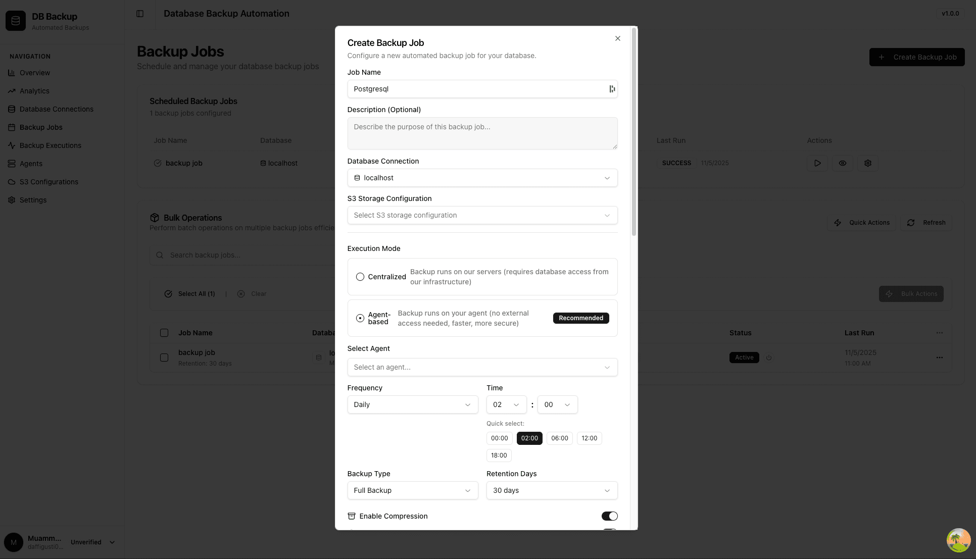 Advanced Backup Configuration